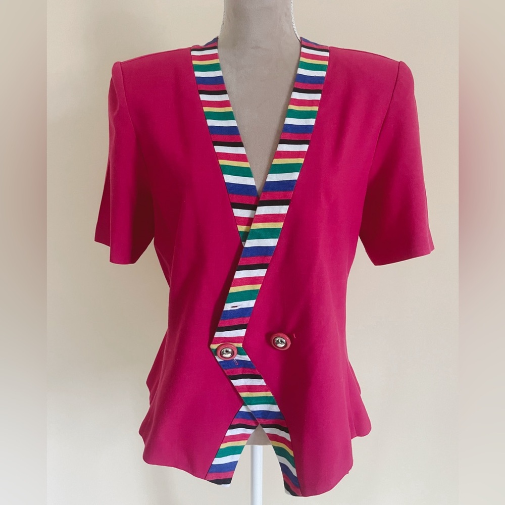 Vintage 80’s Melissa Harper Short Sleeve Blazer